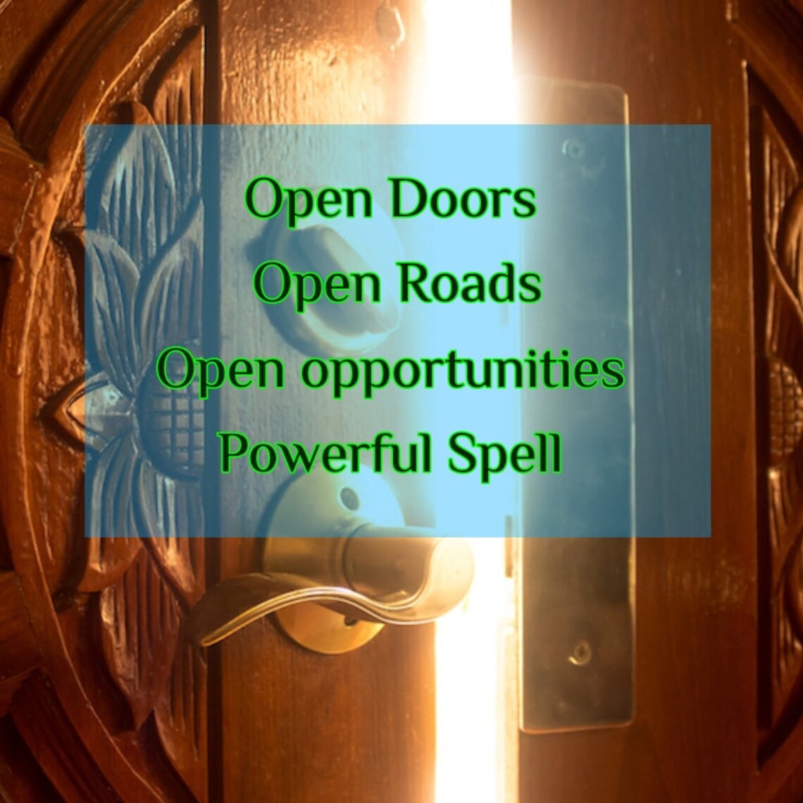 Door/Road Opener SpellOpen Opportunitiesremove blocks Spell Etsy