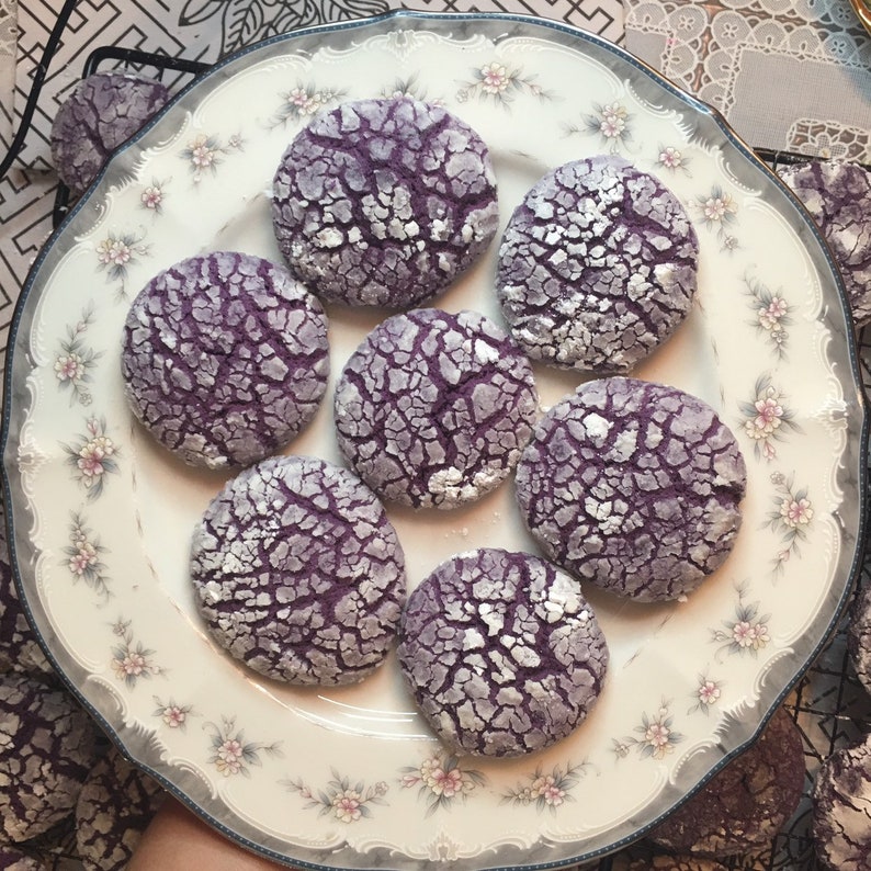 Ube crinkles purple yam cookies 12 Etsy