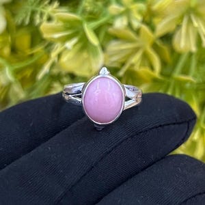 Pink Opal Ring, Sterling Silver Rings, Natural Gemstone Ring Available, Black Onyx Ring, Gemstone Ring, Birthstone Ring, Ring For Women Gift