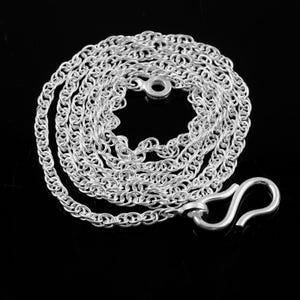 Sterling Silver Rope Chain Necklace: Men&#39;s & Women&#39;s Jewelry