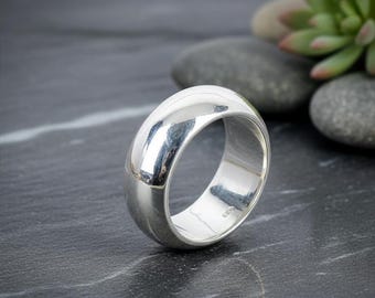 925 Sterling Silver Plain Band Ring Unisex Minimalist Wedding Band Rings Gifts For Her