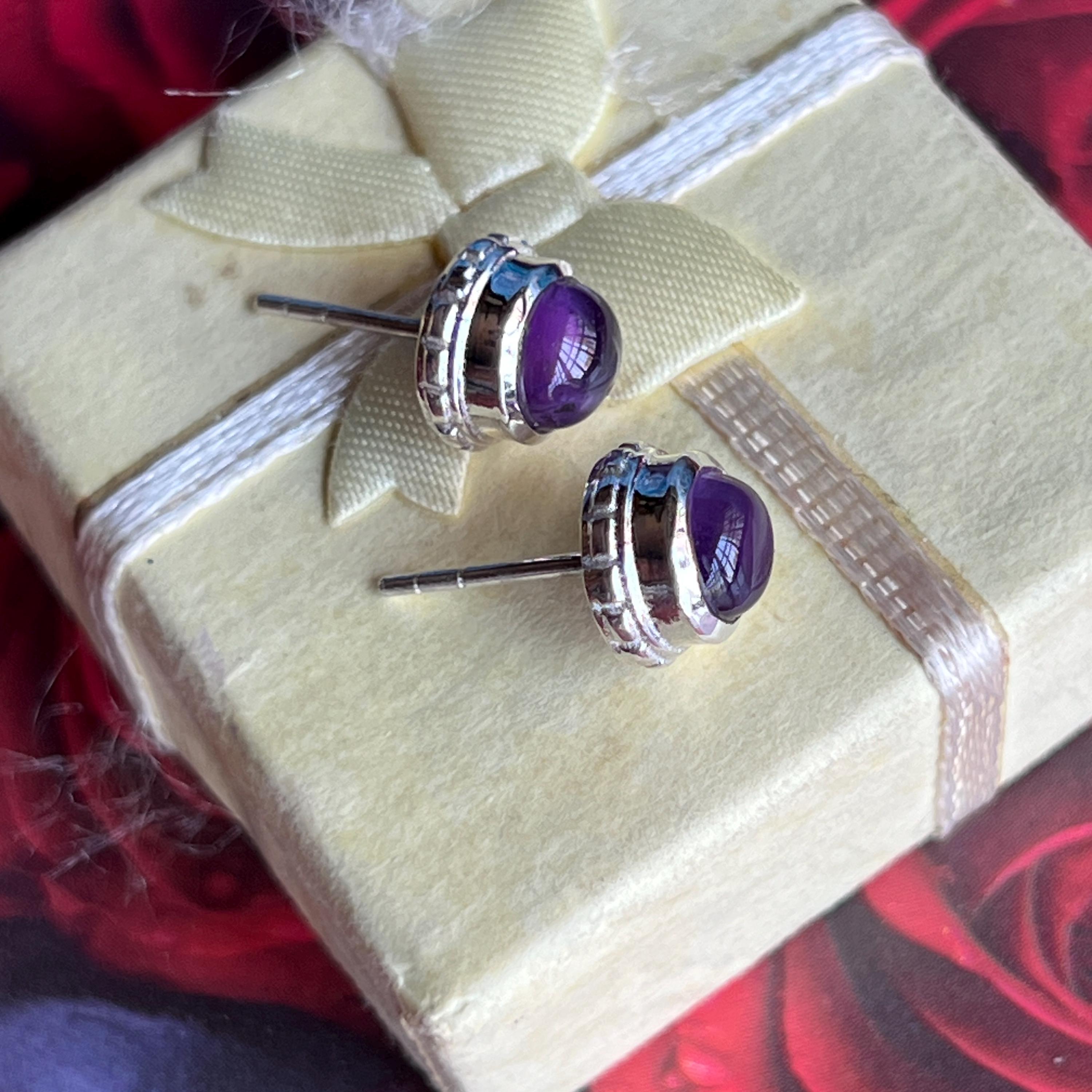 Orecchini A Bottone In Argento Sterling TISHAVI Con Cristalli Europei AAA+ - Rotondi 6 Mm, Ipoallergenici, Senza Nichel, Regalo Per Donna In Sacchetto Di Velluto