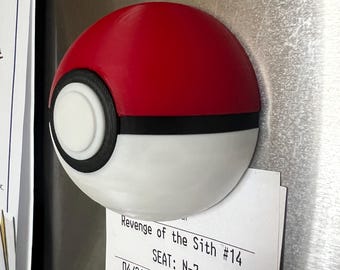 super strong pokeball refrigerator magnet