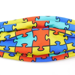 Rompecabezas de autismo Mascarilla