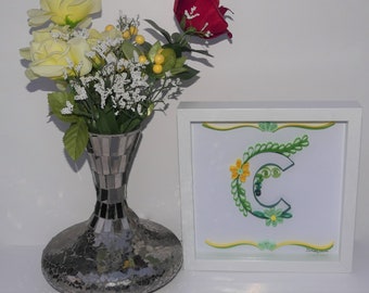 Personalized gift of Quilled Monogram