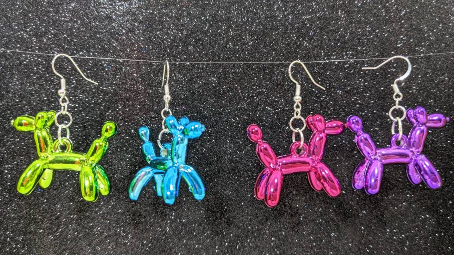 Balloon Dog Earrings Etsy