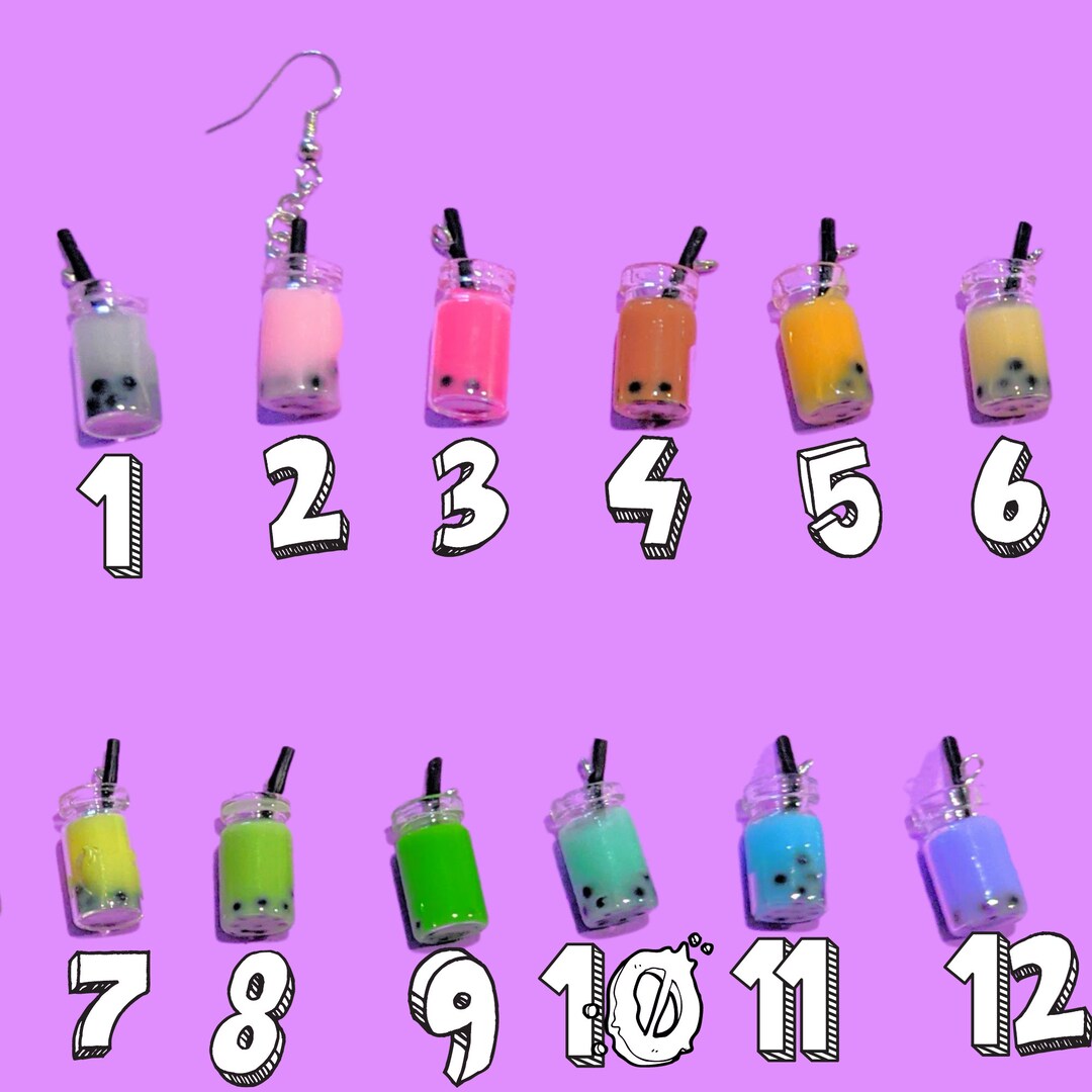 Novelty Earrings Aesthetic Earrings Hot Pink Earrings Etsy