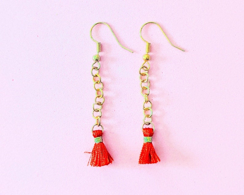 Tassel Earrings Etsy