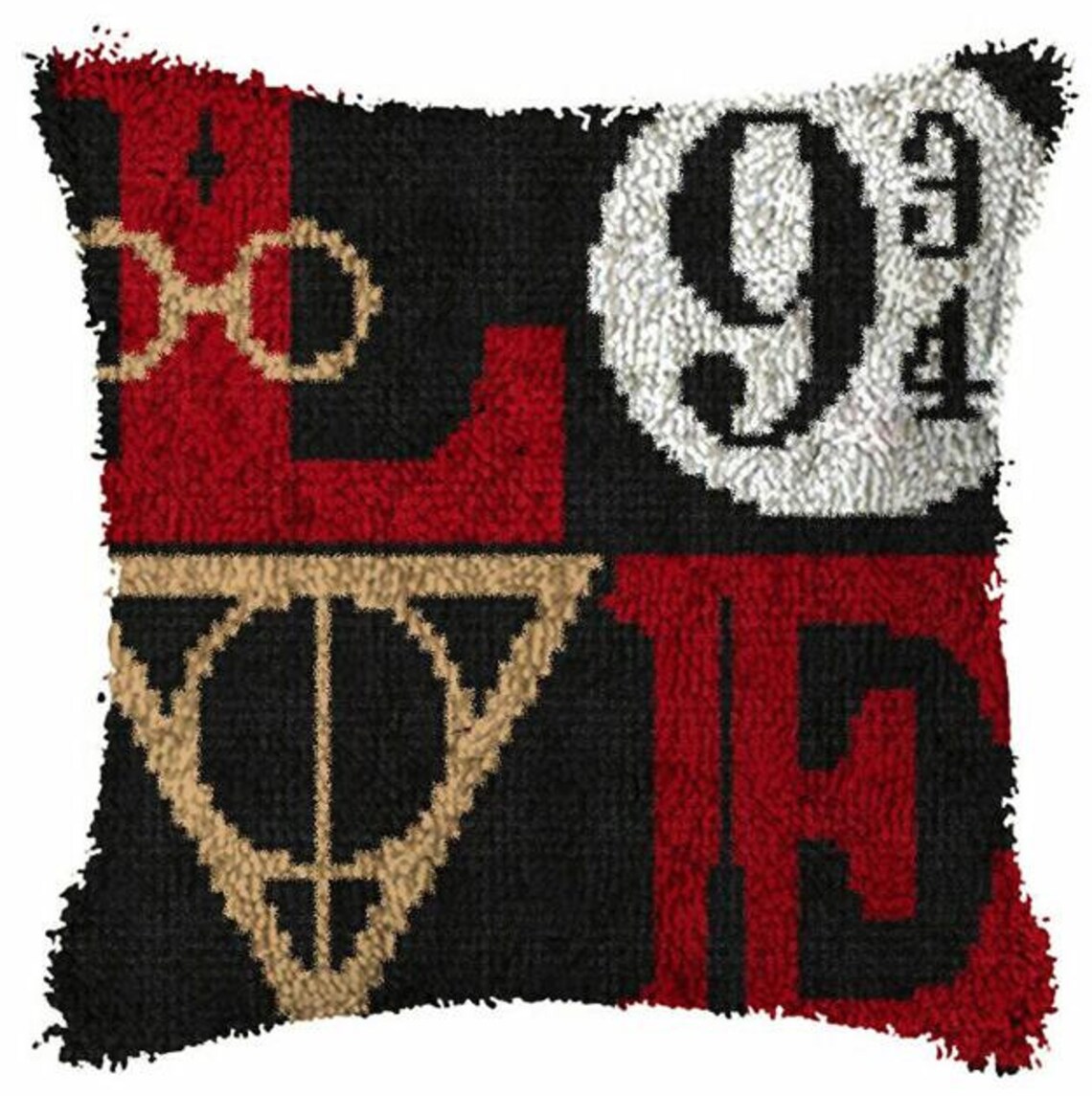Harry Potter Latch Hook Kits for DIY Throw Pillow Cover Sofa Etsy