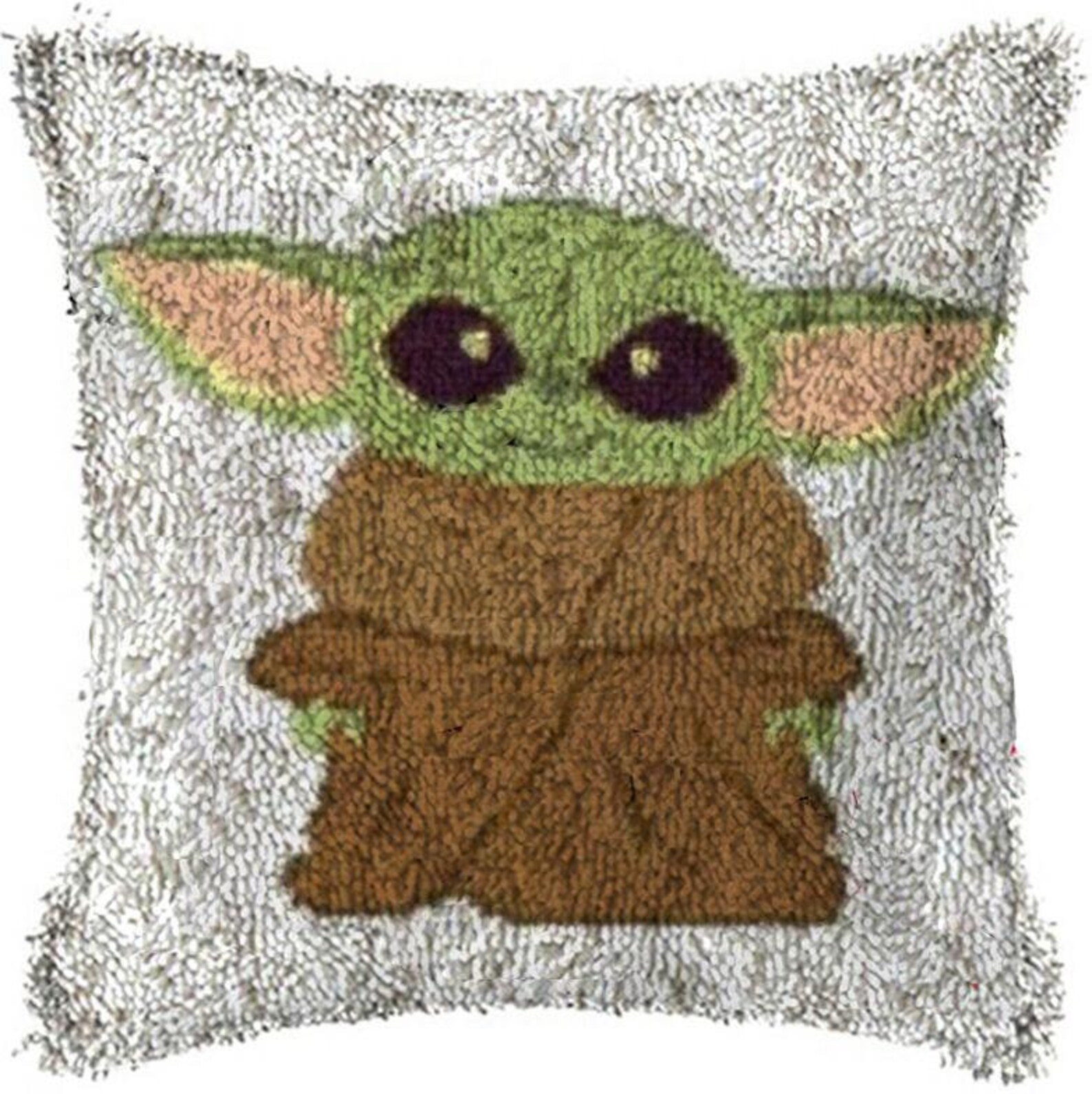 Yoda baby Latch Hook Kits DIY Crochet Yarn Kitspillow Etsy