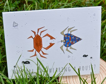 Hermit Crab Greeting Card