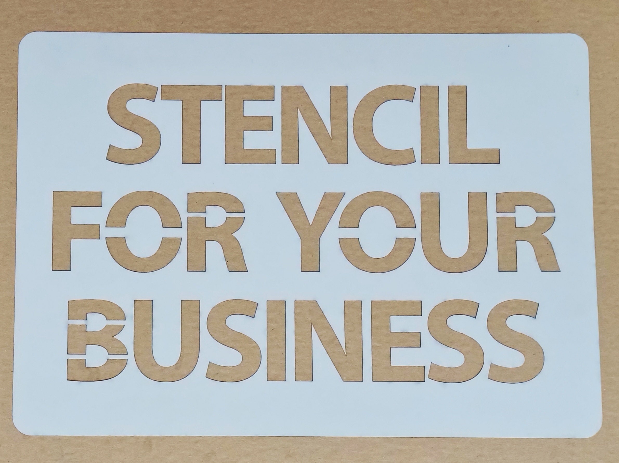 Title Reusable Stencil Custom Laser Cut Stencil Personalized Etsy