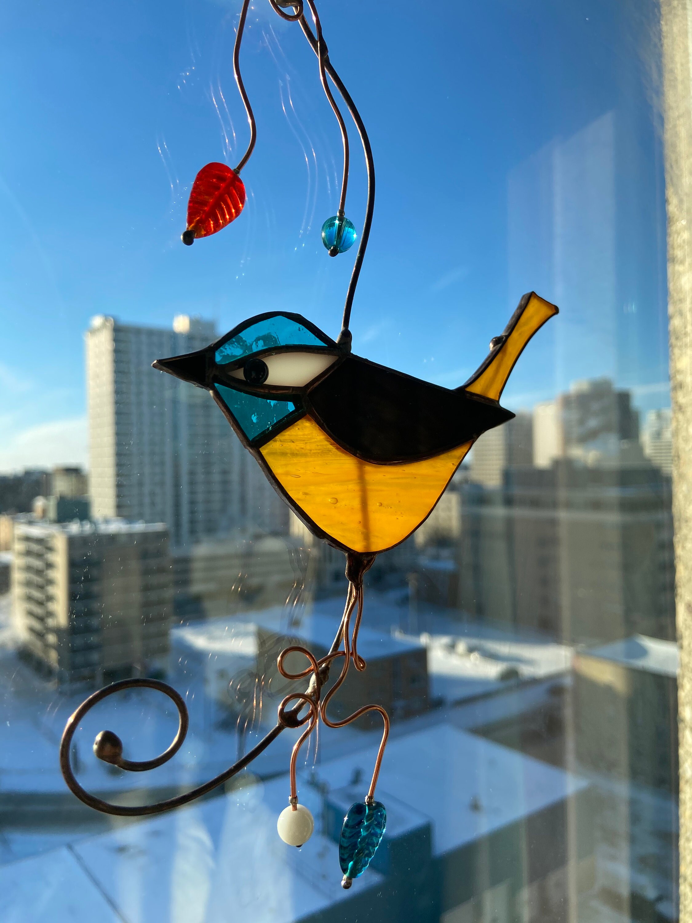 365CUSGIFTS Santa Claus Horse Christmas Stained Glass Sun Catcher By Clare Donovan, Wall Hanging Colored Decor Room Outdoor Window Decor, Halloween, Christmas Hanging Ornament Mother Day