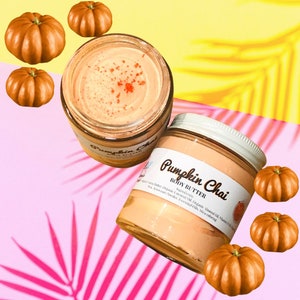 Kürbis Chai Körperbutter | Feuchtigkeitscreme | Lotion | Zuckerpeeling | Körperbutter | Ganz natürlich | Vegane Hautpflege | Handarbeit | Herbst