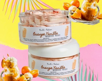 Orange Vanilla Whippin’ Wash | Whipped Soap | Skincare | Shaving Cream