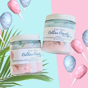Cotton Candy Sugar Scrub | Moisturizer | Sugar Scrub | Hand Made | Whipped | Self Care | Skincare