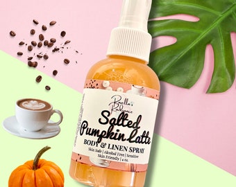 Salted Pumpkin Latte Body & Linen Spray | Alcohol Free | Fall Scents | Fall Perfume | Pumpkin Perfume | Coffee Scents | Gifts | Room Spray