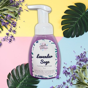 Lavender Sage Foaming Hand Soap | Moisturizing Hand Soap | Hand Wash | Herbal Hand Soap