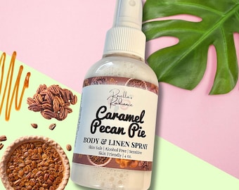 Spray corporal y para ropa de cama con aroma a tarta de caramelo y nueces pecanas / Sprays para habitaciones / Fragancias / Perfumes / Vacaciones / Navidad / Regalos de Navidad / Spray corporal / Colonia