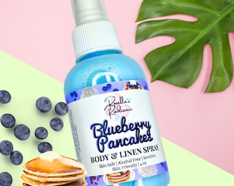 Blueberry Pancakes Body & Linen Spray | Perfume | Cologne | Breakfast Scented | Bakery Fragrance | Body Spray | Room Sprays | Gourmand