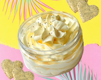 Lemon Poppyseed Whippin' Wash | Whipped Soap | Skincare | Shaving Cream