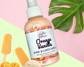 Orange Vanilla Body & Linen Spray | Citrus Scents | Sweet Scents | Perfume | Cologne