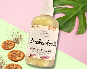 Snickerdoodle Körper & Leinen Spray | Gourmand Duft | Körpersprays | Parfüm | Alkoholfrei | Köln | Duftkerzen | Süße Parfüm | Geschenke