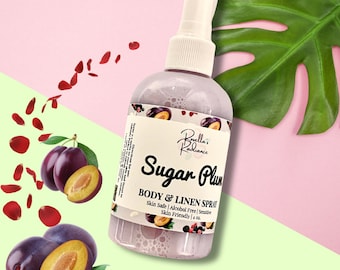 Spray corporal y para ropa de cama Sugar Plum / Aromas de otoño / Perfume Sugar Blossom / Perfumes de otoño / Afrutado / Floral / Aromas dulces / Regalos / Regalos navideños