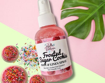 Frosted Sugar Cookie Body & Linen Spray | Gourmand Scent | Body Sprays | Perfume | Alcohol-Free | Bakery Scents | Sweet Perfume