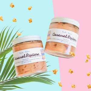 Caramel Popcorn Sugar Scrub | Moisturizer | Sugar Scrub | Hand Made | Whipped | Self Care | Skincare
