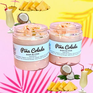 Pina Colada Body Butter | Moisturizer | Body Lotion | Face Lotion | Vegan Skincare