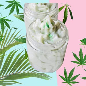Devil&#39;s Lettuce Sugar Scrub | Moisturizing | Sugar Scrub | Hand Made | Whipped | Self Care | Skincare