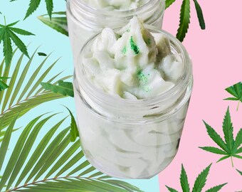Devil's Lettuce Sugar Scrub | Moisturizing | Sugar Scrub | Hand Made | Whipped | Self Care | Skincare