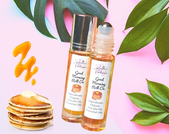 Good Morning Roll-On | Perfume | Essential Oil Rollers | Pancake Scented | Maple Syrup Scented | Natural Perfumes | Body Care