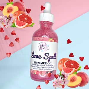 Love Spell Shimmer Oil | Valentijnsdag | Valentijnsdag | Schoonheid | Huidverzorging | Gevoelige huid | Lichaamsolie | Bloemen | Fruitig | Vochtinbrengende crèmes