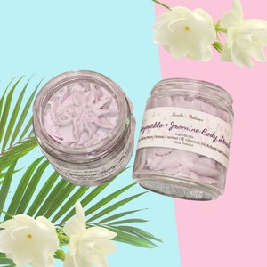 Honeysuckle & Jasmine Sugar Scrub | Whipped | Exfoliate | Floral Scrubs | Shea Butter Scrubs