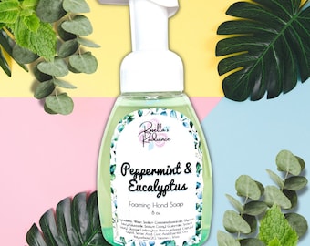 Peppermint & Eucalyptus Foaming Hand Soap | Hand Wash | Hand Soaps | Herbal Hand Soap