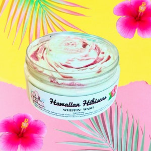 Hawaiian Hibiscus Whippin&#39; Wash | Floral Scented | Whipped Soap | Body Wash | Skincare |