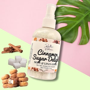 Cinnamon Sugar Delight body- en linnenspray | Herfstgeuren | Bakkerijparfum | Kamersprays | Zoete geuren | Geur | Cadeaus | Keulen