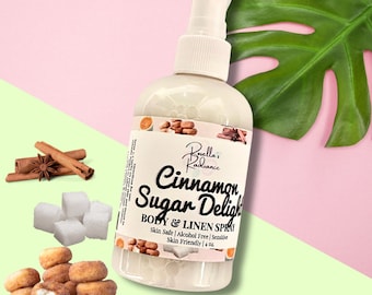 Cinnamon Sugar Delight Körper & Leinen Spray | Herbstdüfte | Bäckerei Parfüms | Raumsprays | Süße Düfte | Duft | Geschenke | Köln