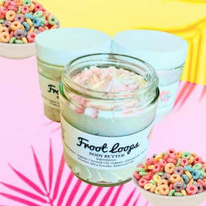 Froot Loops Body Butter | Whipped Body Butter | Whipped Lotion | Skincare | Moisturizer | Sugar Scrubs