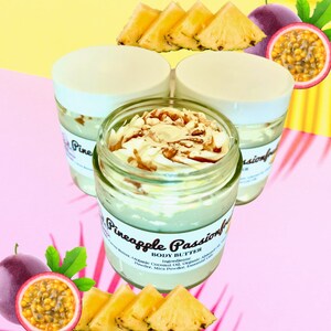 Pineapple Passionfruit Body Butter | Whipped Body Butter | Moisturizer | Lotion | Fruity Body Butter | Sugar Scrubs