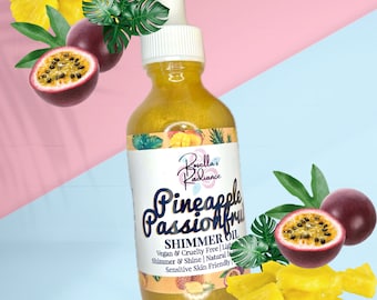 Pineapple Passionfruit Shimmer Oil | Fruity | Tropical | Hawaiian | Body Oil | Summer Scents | Skincare | Beauty | Body Oils | Body Butter