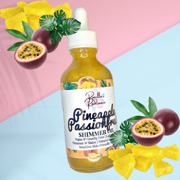 Pineapple Passionfruit Shimmer Oil | Fruity | Tropical | Hawaiian | Body Oil | Summer Scents | Skincare | Beauty | Body Oils | Body Butter