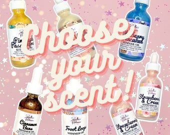 CREA tu propio aceite perfumado brillante / aceite corporal / aceite de verano / aceite con purpurina