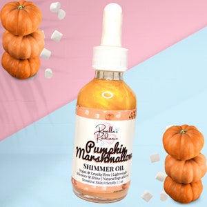 Pumpkin Marshmallow Shimmer Oil | Body Oils | Body Butter | Serum | Fall Scents | Sugar Scrub | Fall