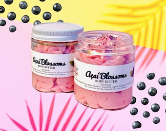 Acai Blossom Body Butter | Body Lotion | Facial Lotion | Moisturizer | Skincare | Sensitive Skin | Vegan Lotion