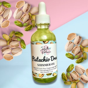 Pistachio Dream Shimmer Oil| Skincare | Body Oil | Skin Oil | Sensitive Skin Friendly | Body Butters | Lotions | Sugar Scrub