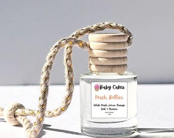 Peach Bellini Scented Car Diffuser: Fruity Citrus Aroma