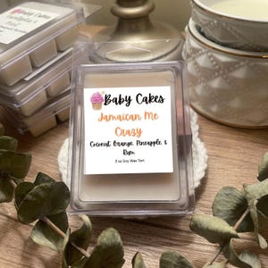 Jamaican Me Crazy Wax Melt | Tropical Coconut & Sweet Rum | Fruity Tropical Blend | Handmade Soy Wax Tart Gift | Pineapple Orange Scent |